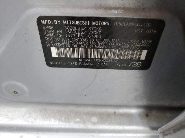 Photo 12 VIN: ML32A3HJ0KH003878 - MITSUBISHI MIRAGE 