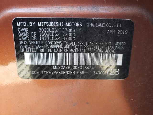 Photo 11 VIN: ML32A3HJ0KH013424 - MITSUBISHI MIRAGE 