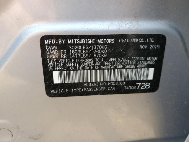 Photo 11 VIN: ML32A3HJ0LH003168 - MITSUBISHI MIRAGE 