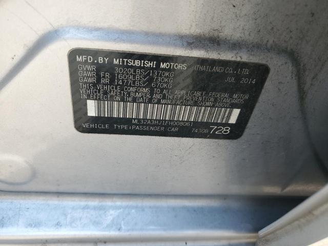 Photo 11 VIN: ML32A3HJ1FH008061 - MITSUBISHI MIRAGE DE 