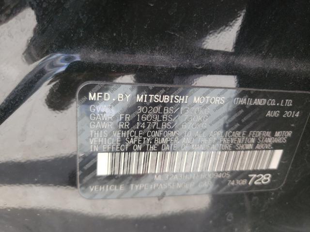 Photo 9 VIN: ML32A3HJ1FH009405 - MITSUBISHI MIRAGE DE 