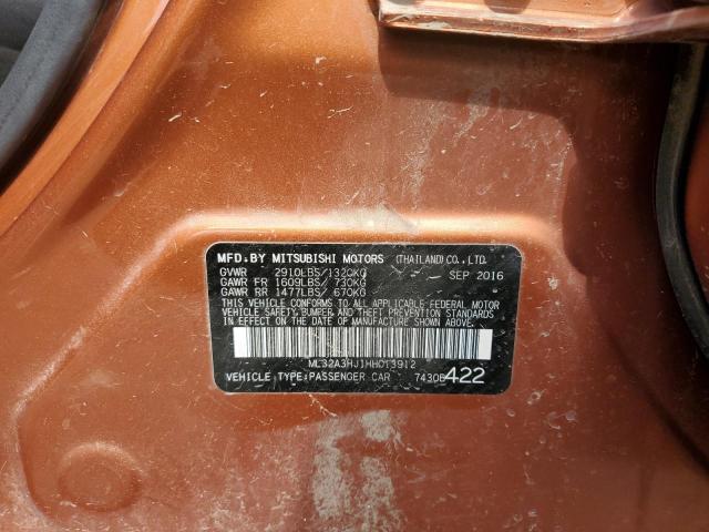 Photo 11 VIN: ML32A3HJ1HH013912 - MITSUBISHI MIRAGE 