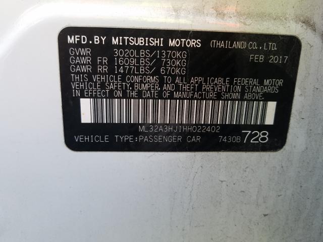 Photo 9 VIN: ML32A3HJ1HH022402 - MITSUBISHI MIRAGE ES 