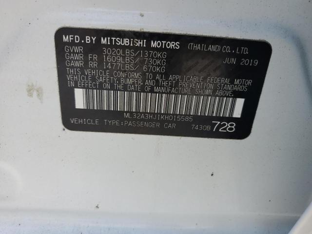 Photo 11 VIN: ML32A3HJ1KH015585 - MITSUBISHI MIRAGE ES 