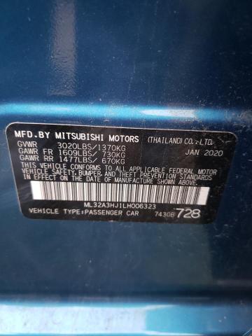 Photo 9 VIN: ML32A3HJ1LH006323 - MITSUBISHI MIRAGE ES 