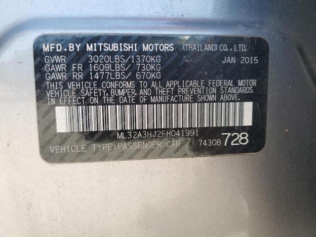 Photo 11 VIN: ML32A3HJ2FH041991 - MITSUBISHI MIRAGE DE 