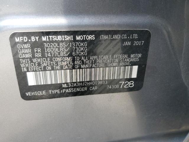 Photo 11 VIN: ML32A3HJ2HH019833 - MITSUBISHI MIRAGE 