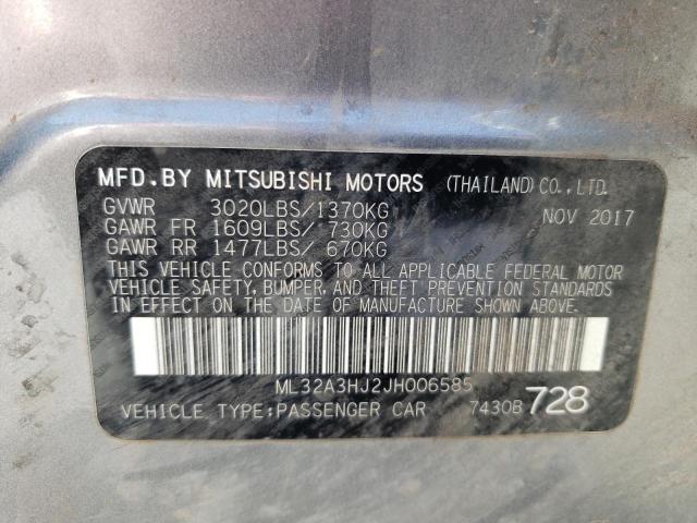 Photo 11 VIN: ML32A3HJ2JH006585 - MITSUBISHI MIRAGE 