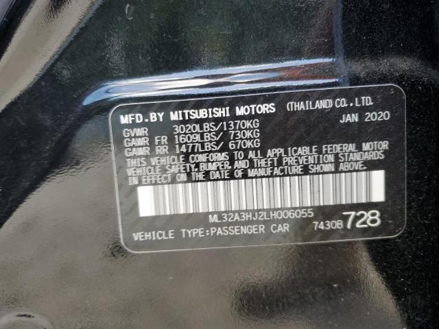 Photo 11 VIN: ML32A3HJ2LH006055 - MITSUBISHI MIRAGE 