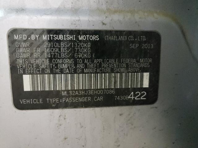 Photo 9 VIN: ML32A3HJ3EH007086 - MITSUBISHI MIRAGE DE 