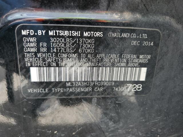 Photo 11 VIN: ML32A3HJ3FH039019 - MITSUBISHI MIRAGE DE 