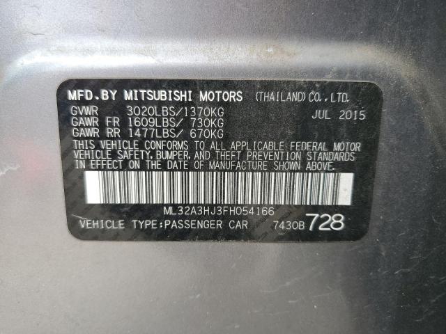 Photo 11 VIN: ML32A3HJ3FH054166 - MITSUBISHI MIRAGE DE 