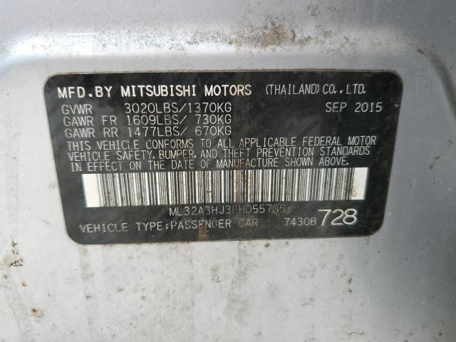 Photo 13 VIN: ML32A3HJ3FH055785 - MITSUBISHI MIRAGE DE 