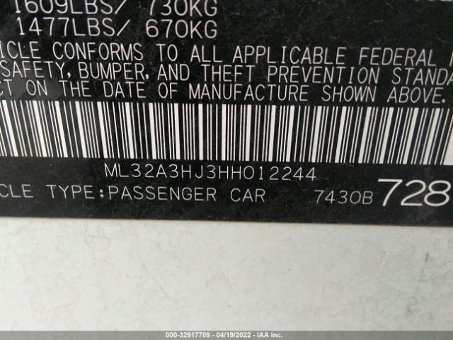 Photo 8 VIN: ML32A3HJ3HH012244 - MITSUBISHI MIRAGE 