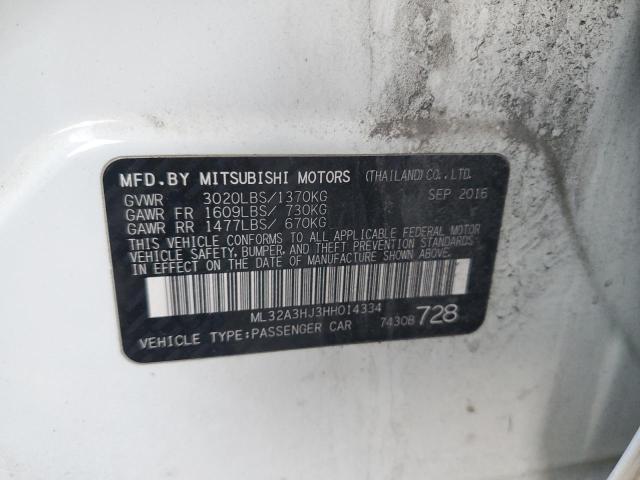 Photo 11 VIN: ML32A3HJ3HH014334 - MITSUBISHI MIRAGE 