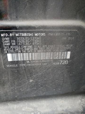 Photo 11 VIN: ML32A3HJ3JH009074 - MITSUBISHI MIRAGE ES 