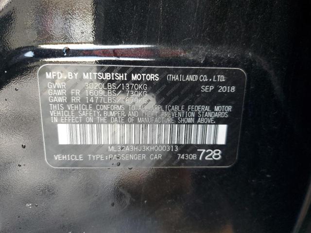 Photo 12 VIN: ML32A3HJ3KH000313 - MITSUBISHI MIRAGE 