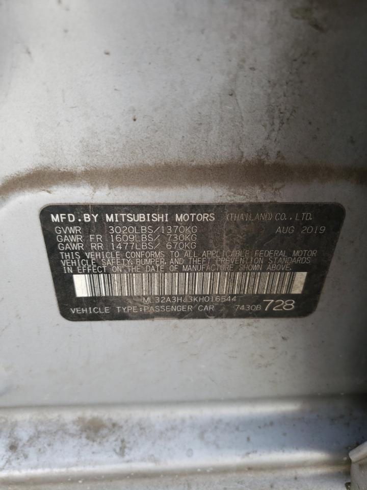 Photo 12 VIN: ML32A3HJ3KH016544 - MITSUBISHI MIRAGE 