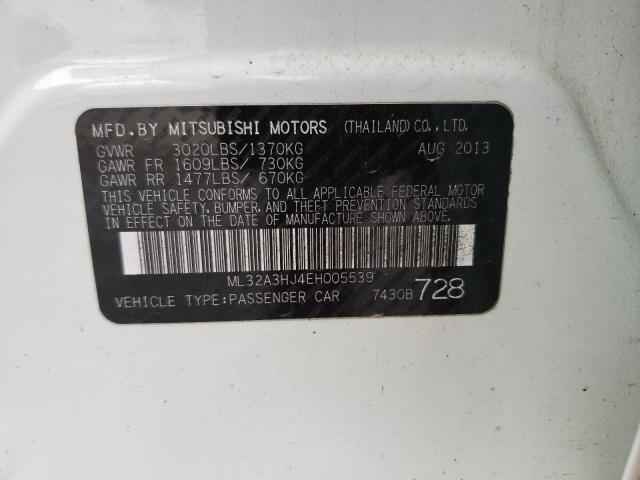 Photo 9 VIN: ML32A3HJ4EH005539 - MITSUBISHI MIRAGE DE 