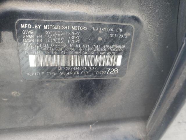 Photo 11 VIN: ML32A3HJ4EH011812 - MITSUBISHI MIRAGE 