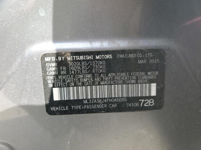 Photo 11 VIN: ML32A3HJ4FH045685 - MITSUBISHI MIRAGE DE 