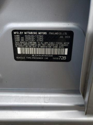 Photo 11 VIN: ML32A3HJ4FH053446 - MITSUBISHI MIRAGE DE 