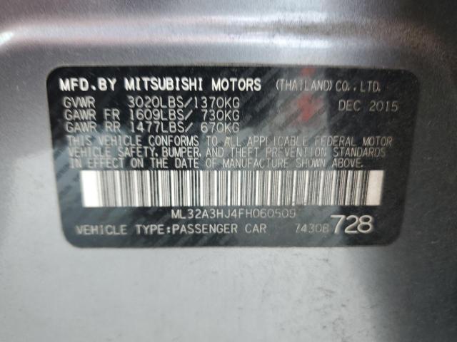 Photo 11 VIN: ML32A3HJ4FH060509 - MITSUBISHI MIRAGE 