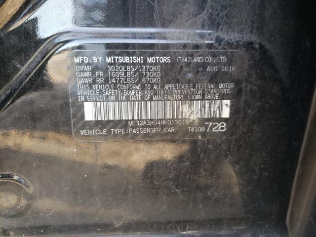 Photo 9 VIN: ML32A3HJ4HH013015 - MITSUBISHI MIRAGE ES 