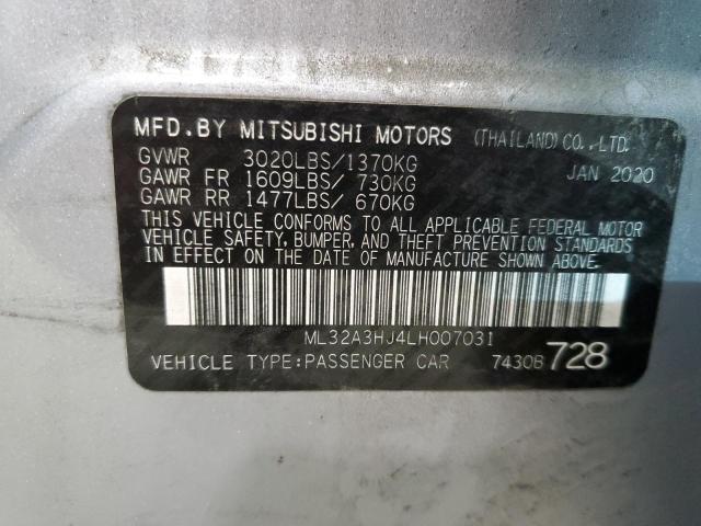 Photo 11 VIN: ML32A3HJ4LH007031 - MITSUBISHI MIRAGE 