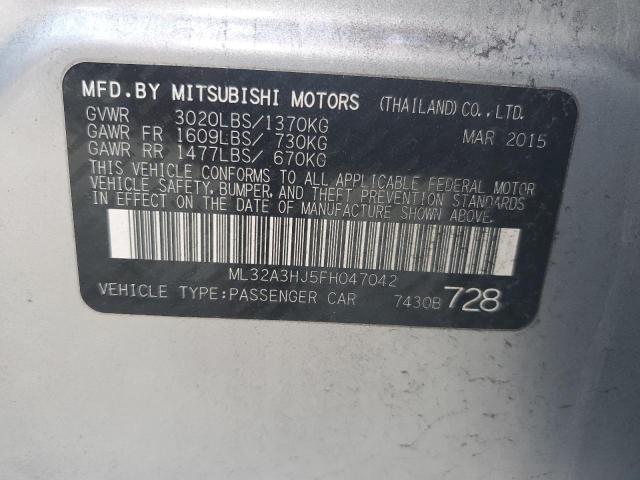 Photo 11 VIN: ML32A3HJ5FH047042 - MITSUBISHI MIRAGE DE 