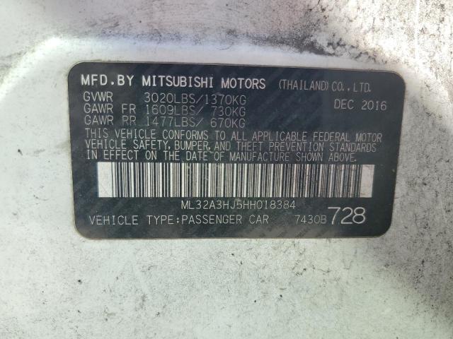 Photo 12 VIN: ML32A3HJ5HH018384 - MITSUBISHI MIRAGE ES 