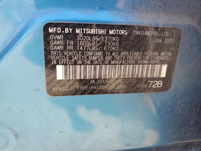 Photo 11 VIN: ML32A3HJ5HH020703 - MITSUBISHI MIRAGE 