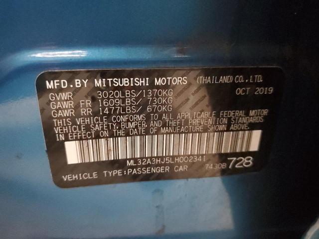 Photo 11 VIN: ML32A3HJ5LH002341 - MITSUBISHI MIRAGE ES 