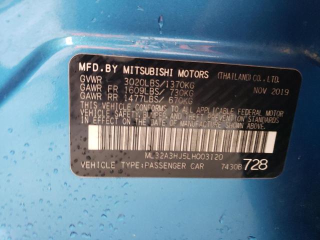 Photo 11 VIN: ML32A3HJ5LH003120 - MITSUBISHI MIRAGE 