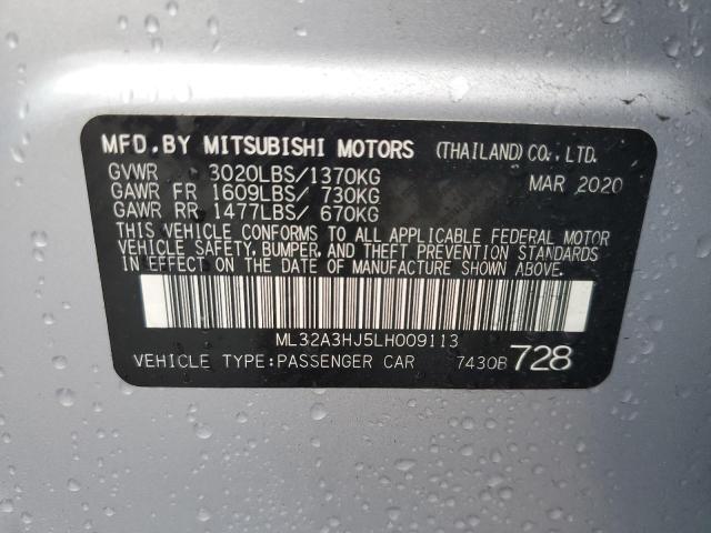 Photo 11 VIN: ML32A3HJ5LH009113 - MITSUBISHI MIRAGE ES 