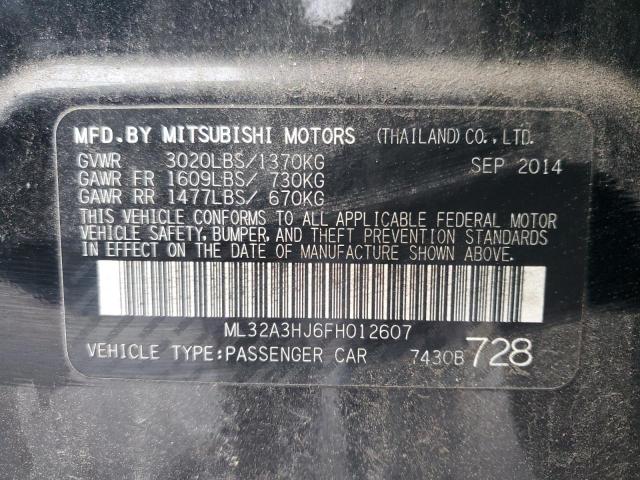 Photo 11 VIN: ML32A3HJ6FH012607 - MITSUBISHI MIRAGE 