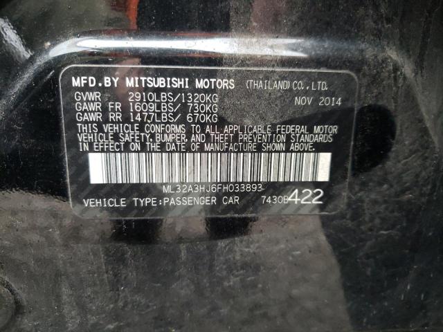 Photo 11 VIN: ML32A3HJ6FH033893 - MITSUBISHI MIRAGE 