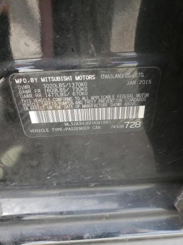 Photo 11 VIN: ML32A3HJ6FH041881 - MITSUBISHI MIRAGE DE 