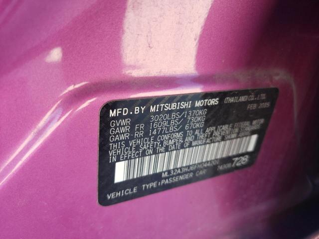 Photo 11 VIN: ML32A3HJ6FH044201 - MITSUBISHI MIRAGE DE 