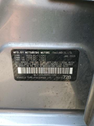 Photo 11 VIN: ML32A3HJ6HH001092 - MITSUBISHI MIRAGE ES 