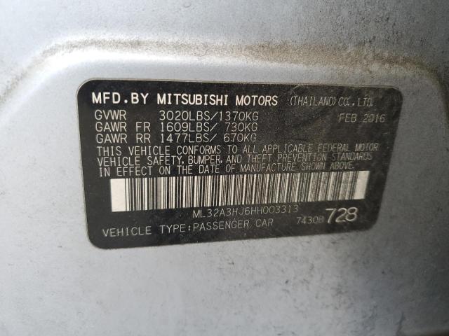 Photo 11 VIN: ML32A3HJ6HH003313 - MITSUBISHI MIRAGE 