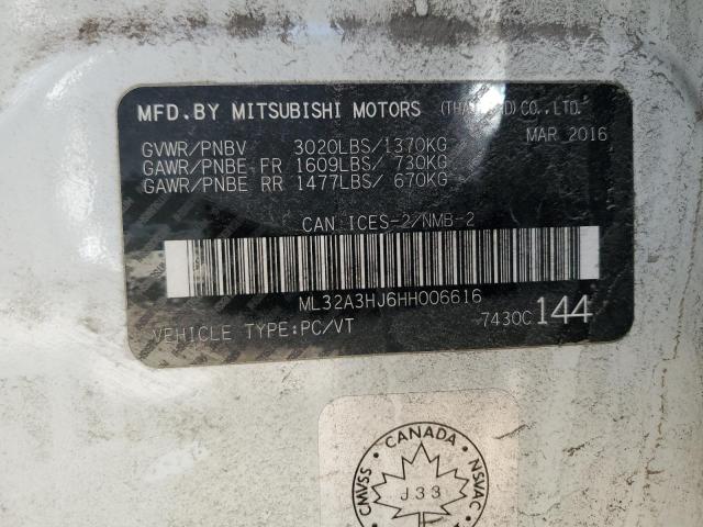 Photo 11 VIN: ML32A3HJ6HH006616 - MITSUBISHI MIRAGE 