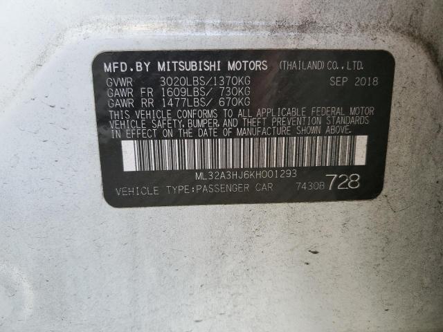 Photo 11 VIN: ML32A3HJ6KH001293 - MITSUBISHI MIRAGE ES 