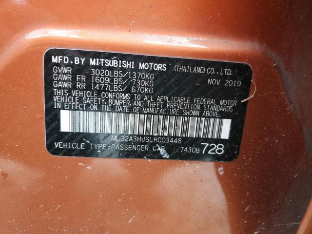 Photo 11 VIN: ML32A3HJ6LH003448 - MITSUBISHI MIRAGE ES 