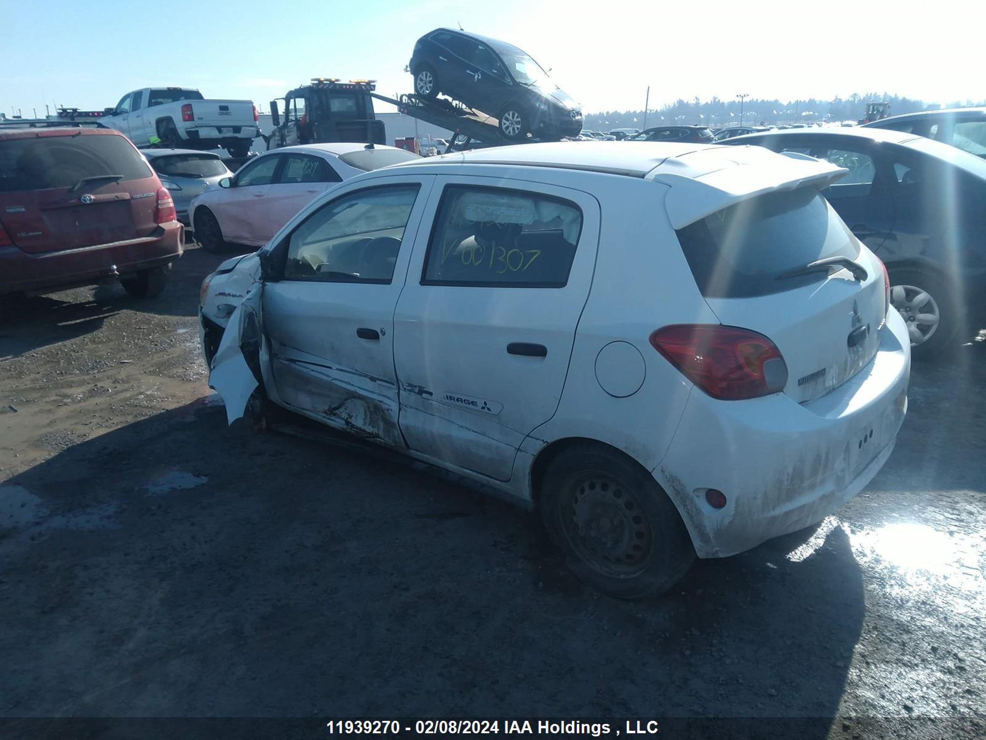 Photo 2 VIN: ML32A3HJ7EH001307 - MITSUBISHI MIRAGE 