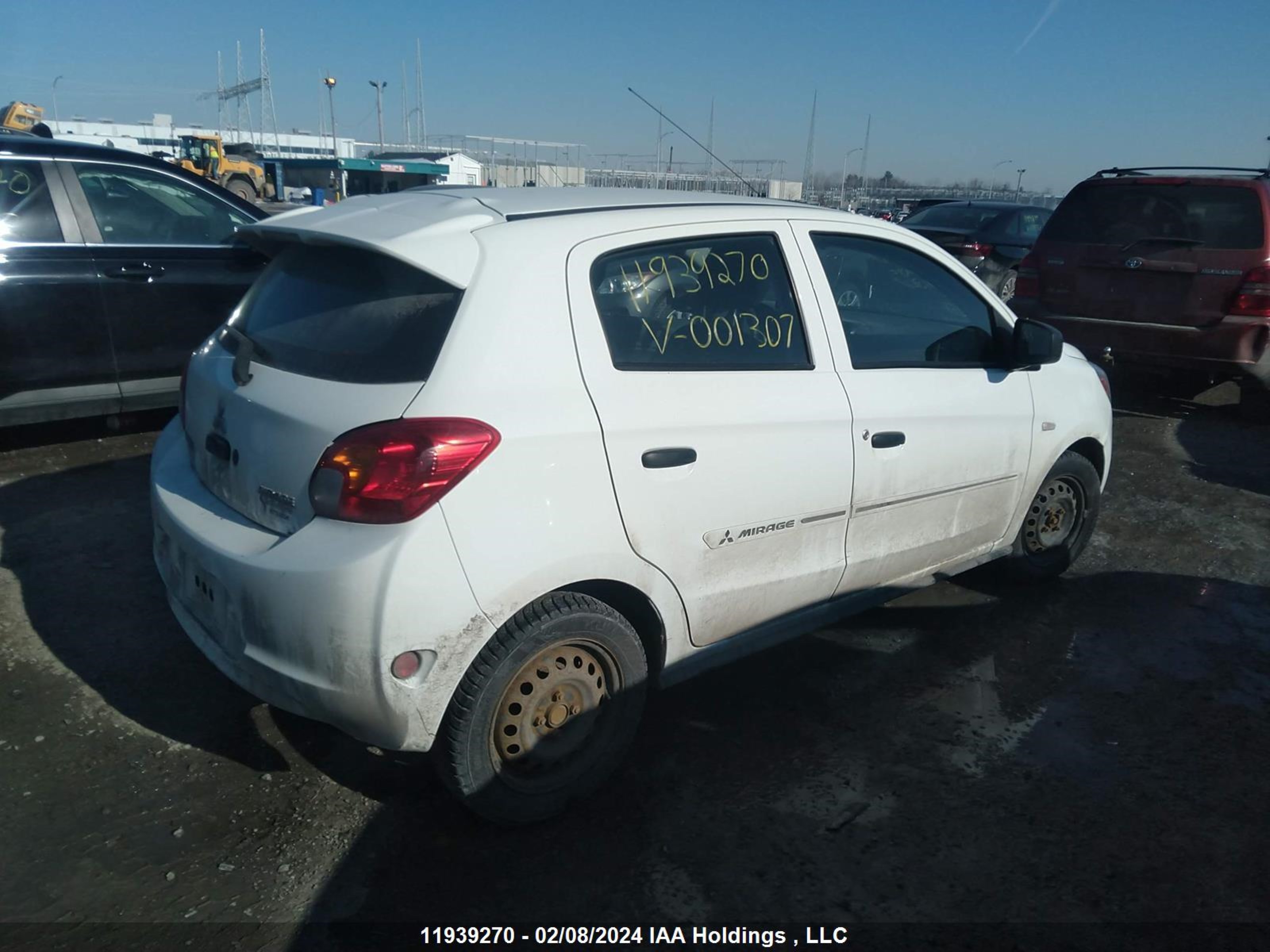 Photo 3 VIN: ML32A3HJ7EH001307 - MITSUBISHI MIRAGE 