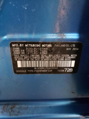 Photo 12 VIN: ML32A3HJ7FH035555 - MITSUBISHI MIRAGE DE 