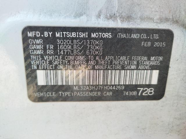 Photo 11 VIN: ML32A3HJ7FH044269 - MITSUBISHI MIRAGE DE 