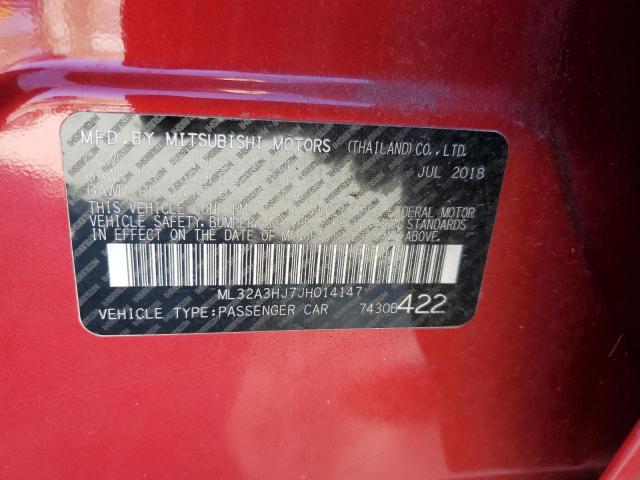 Photo 11 VIN: ML32A3HJ7JH014147 - MITSUBISHI MIRAGE ES 