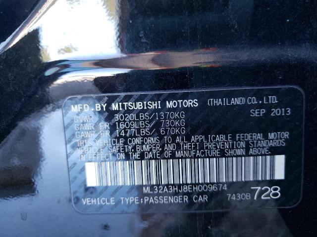 Photo 9 VIN: ML32A3HJ8EH009674 - MITSUBISHI MIRAGE DE 